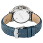 Titan Light leathers Multifunction Silver Dial Leather Strap Watch For Men 90200sl03