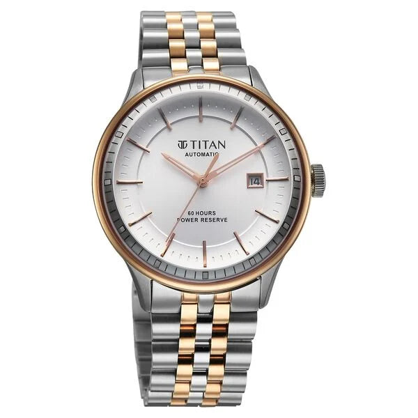 Titan Weekender 60 Hours Power Reserve Concealed Automatic Watch for Men - 90201km01