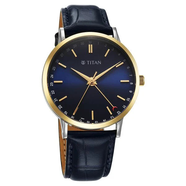 Titan Elegance Analog Watch for Men - 90202BL01 - KRISHNA WATCH COMPANY