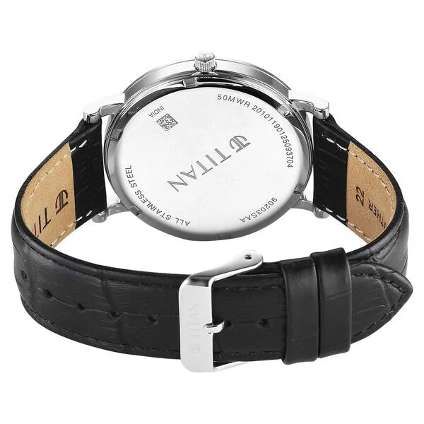 Titan Elegance Watch for Men - 90203SL01 - KRISHNA WATCH COMPANY