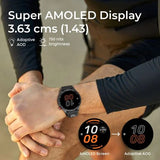 Titan Celestor Advanced GPS & Barometer 3.6 CM AMOLED Display with AOD, Piezoelectric Functional Crown Black Eclipse. - 90206ap01