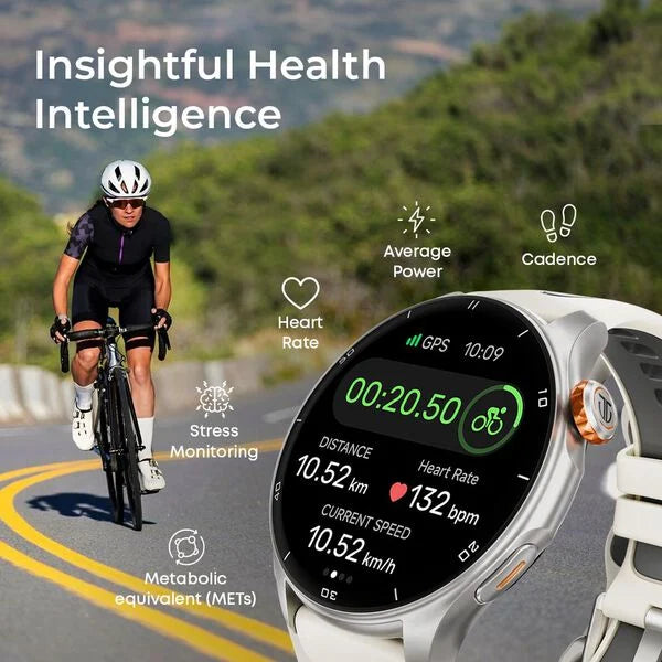 Titan Celestor Advanced GPS & Barometer 3.6 CM AMOLED Display with AOD, Piezoelectric Functional Crown Black Eclipse. 90206ap01