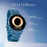 Titan Heritage Premium Smartwatch with All SS Design, 3.6 CM AMOLED Display, BT Calling, Advanced Chipset, Titan Health 90207km01