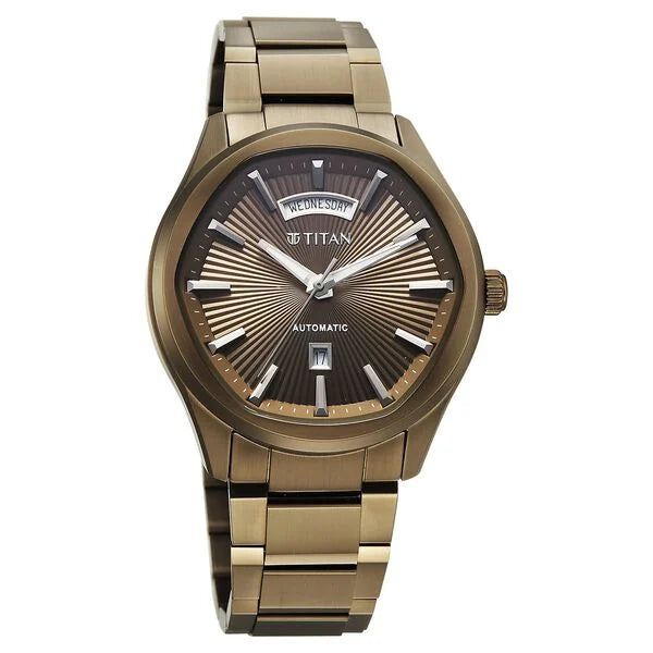 Titan Astral Concealed Automatic Watch for Men - 90209QM01