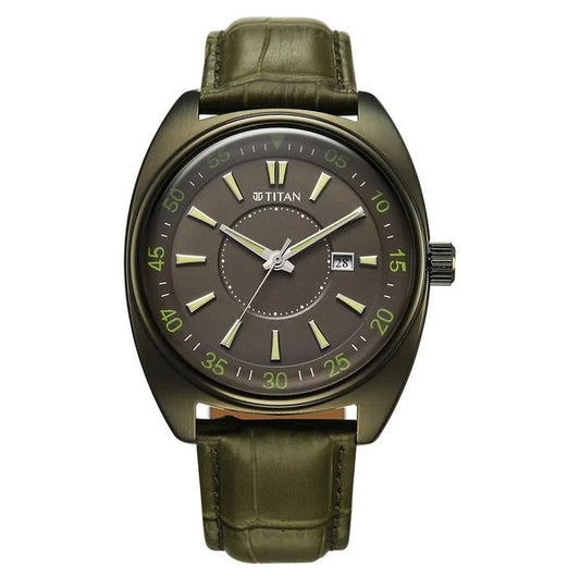 Titan Tonneau Watch for Men 90211ql01