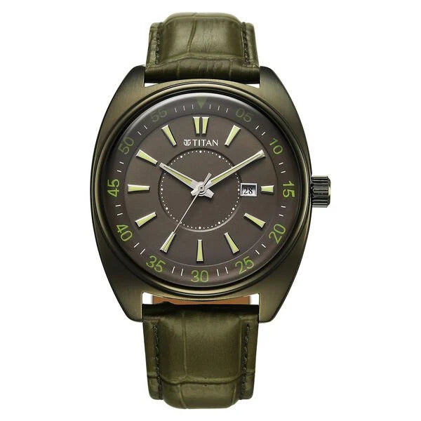 Titan Tonneau Watch for Men - 90211QL01 - KRISHNA WATCH COMPANY