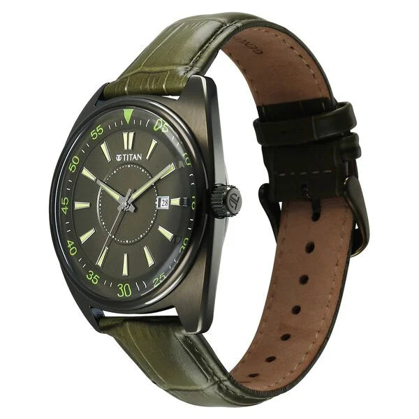 Titan Tonneau Watch for Men - 90211QL01 - KRISHNA WATCH COMPANY