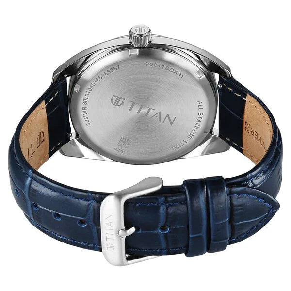 Titan Tonneau Watch for Men - 90211SL01 - KRISHNA WATCH COMPANY
