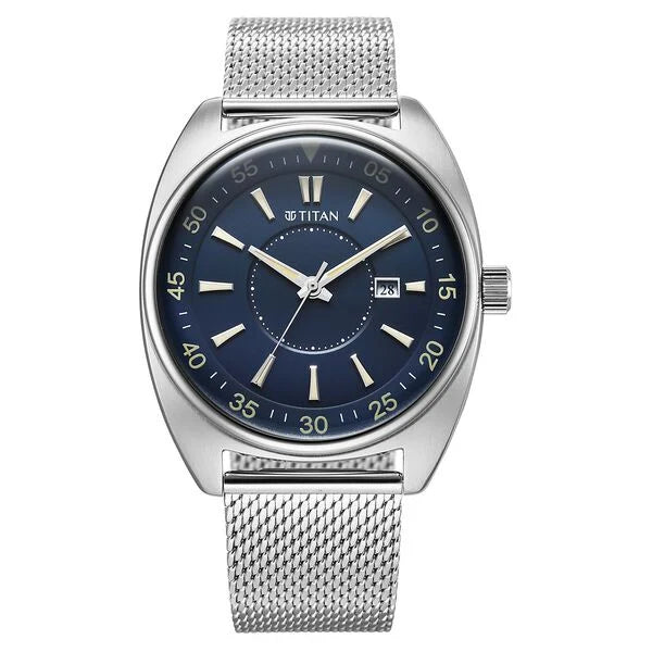 Titan Tonneau Watch for Men 90211sm01