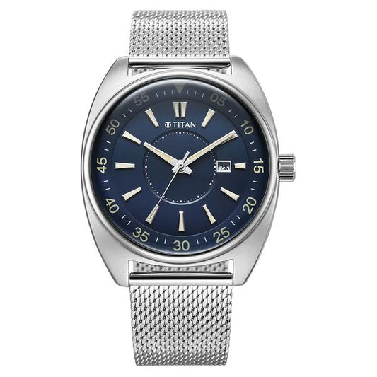 Titan Tonneau Watch for Men 90211sm01