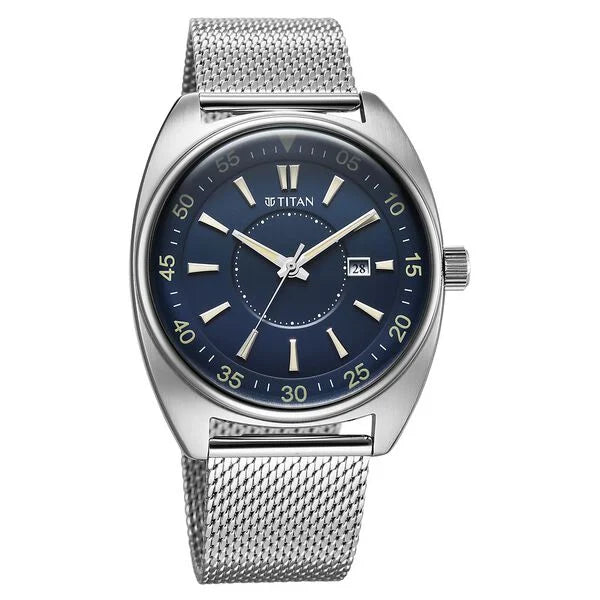 Titan Tonneau Watch for Men - 90211SM01 - KRISHNA WATCH COMPANY