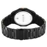 Titan Regalia Dodecagon Quartz Analog with Date Grey Dial Black Stainless Steel Strap Watch For Men 90212km02 - KRISHNA WATCH COMPANY