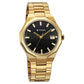 Titan Regalia Dodecagon Quartz Analog with Date Black Dial Golden Stainless Steel Strap Watch For Men 90212ym01