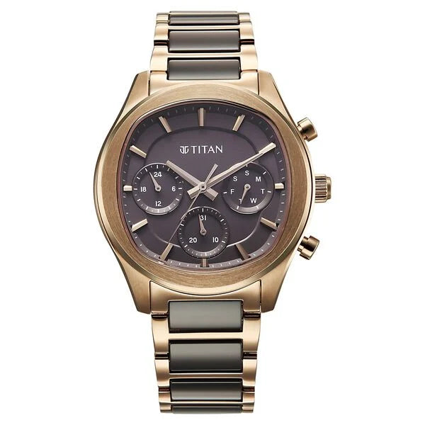 Titan Classique Ceramic Fusion Men's Multi-Function Watch 90216kd02