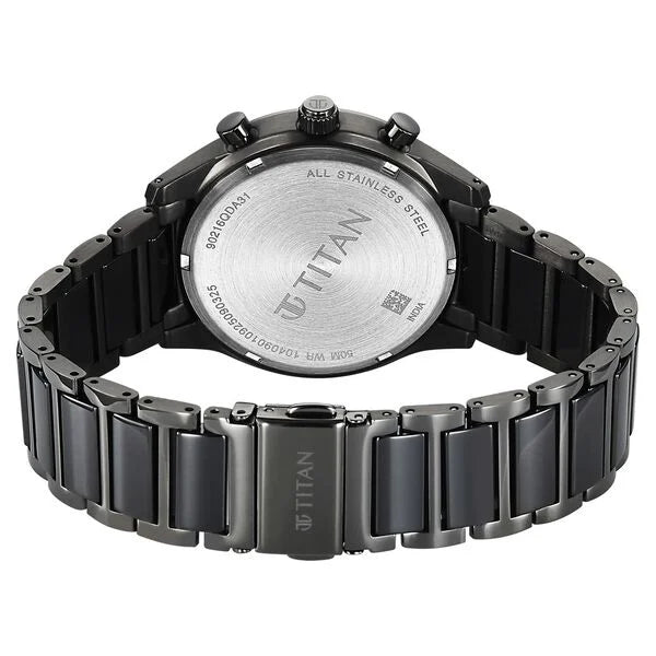 Titan Classique Ceramic Fusion Men's Multi-Function Watch 90216kd04