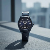 Titan Classique Big Date Analog with Blue Dial Blue Watch for Men 90219qm04