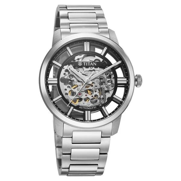 Titan See-Through Skeletal Automatic Analog Watch for Men - 90220SM01 - KRISHNA WATCH COMPANY