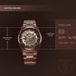 Titan Nexus Skeletal Automatic Analog with Brown Dial Brown Stainless Steel Strap Watch for Men 90221qm01