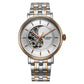 Titan Yin Yang Skeletal Automatic Analog with White Dial Silver and Rose Gold Stainless Steel Strap Watch for Men 90222km01