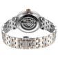Titan Yin Yang Skeletal Automatic Analog with White Dial Silver and Rose Gold Stainless Steel Strap Watch for Men 90222km01