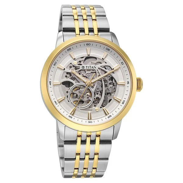 Titan Phoenix Skeletal Automatic Watch for Men 90223bm01