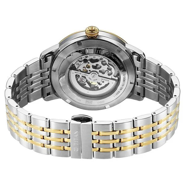 Titan Phoenix Skeletal Automatic Watch for Men 90223bm01