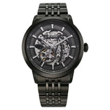 Titan Phoenix Skeletal Automatic Analog with Gun Dial Black Stainless Steel Strap Watch for Men 90223nm01