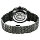 Titan Phoenix Skeletal Automatic Analog with Gun Dial Black Stainless Steel Strap Watch for Men 90223nm01