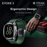 Titan EVOKE S Smartwatch with 1.7" AMOLED Display AI Chat Smart Glance Flush strap Transition Magnetic Precision Buckle 90249qp01k