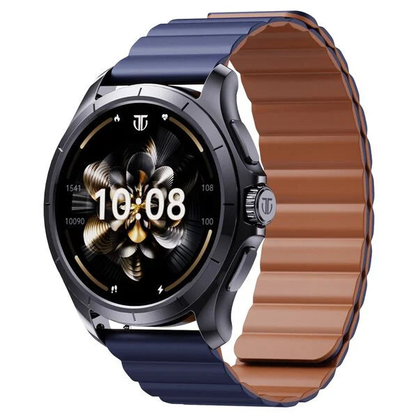 Titan Evoke Smartwatch 1.32" inch AMOLED Display with AOD, Functional Crown, Magnetic Strap, Metal Body,Fast Charge 90251qp01c