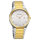 Titan Classique Slim Wear Quartz Analog Silver Dial Watch For Men 90257bm01