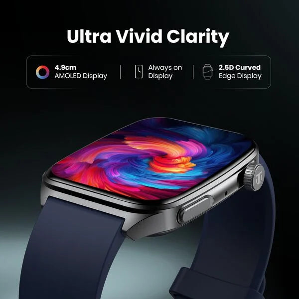 Titan Smart 4.0 Smartwatch with 1.93" AMOLED Display, Infinite AI Watch Faces, Smart Hydration, QR Hub HRM, SpO2 90299qp01k
