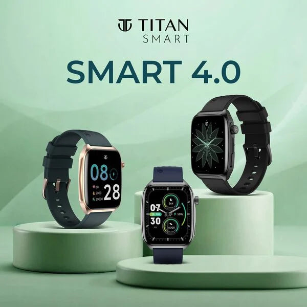 Titan Smart 4.0 Smartwatch with 1.93" AMOLED Display, Infinite AI Watch Faces, AI Voice assistant, QR Hub? 90299wp01k
