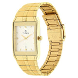 Titan Analog with Date Silver Dial Metal Strap watch for Men - 9151YM01