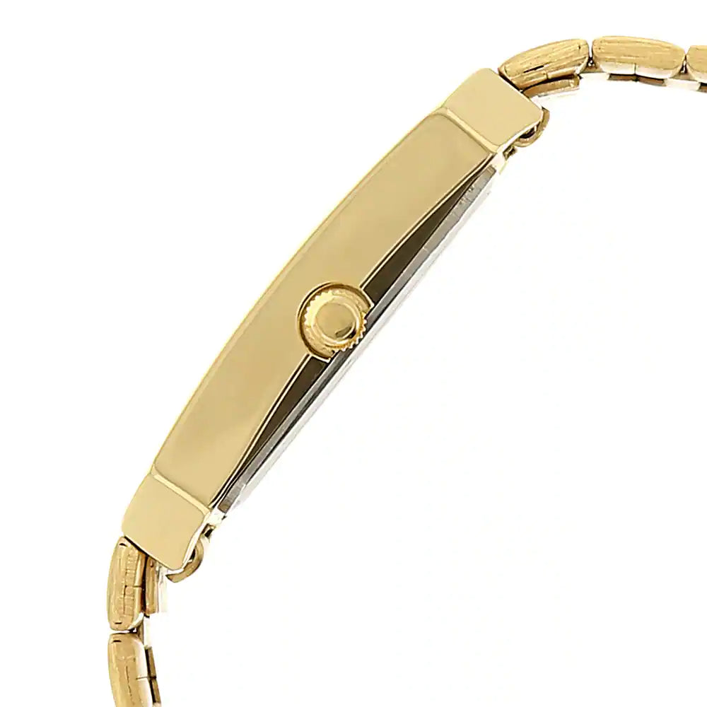 Titan Silver Dial Golden Metal Strap Watch NP9151YM01