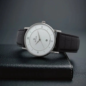 Titan Classic White Dial Analog watch for Men - 9162SL04 - KRISHNA WATCH COMPANY