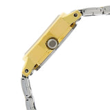 Titan Quartz Analog White Dial Stainless Steel Strap Watch for Women / 917BM01