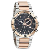 Xylys Swiss Chronograph Stainless Steel Black Dial Watch for Men 9295km02