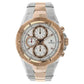 Titan Rose Gold Dial Two Toned Stainless Steel Strap Watch NR9308KM01