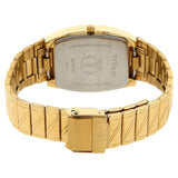 Titan Rectangle Champagne Dial Analog with Date watch for - 9315YM02