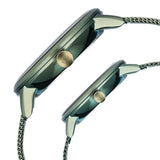 Titan Bandhan Green Dial Quartz Multifunction Stainless Steel Strap watch for Couple 9400694206QM02P