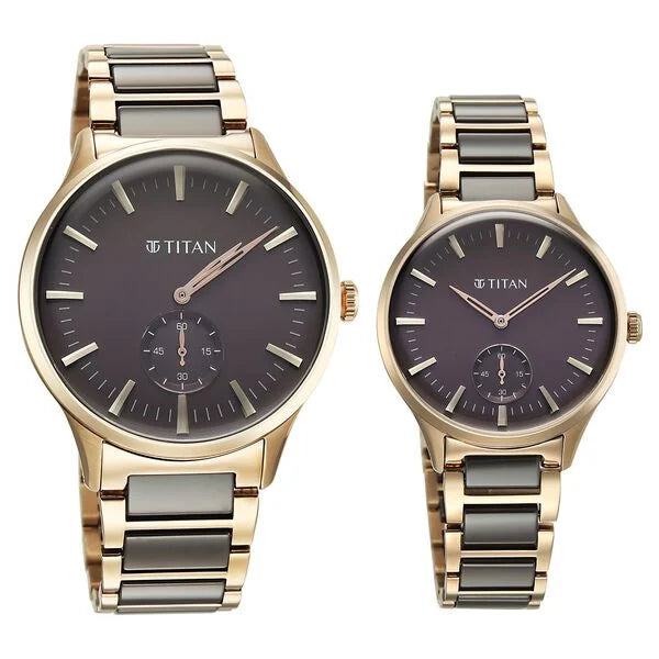 Titan Modern Bandhan Quartz Couples 48.5 mm 9401394213KD02