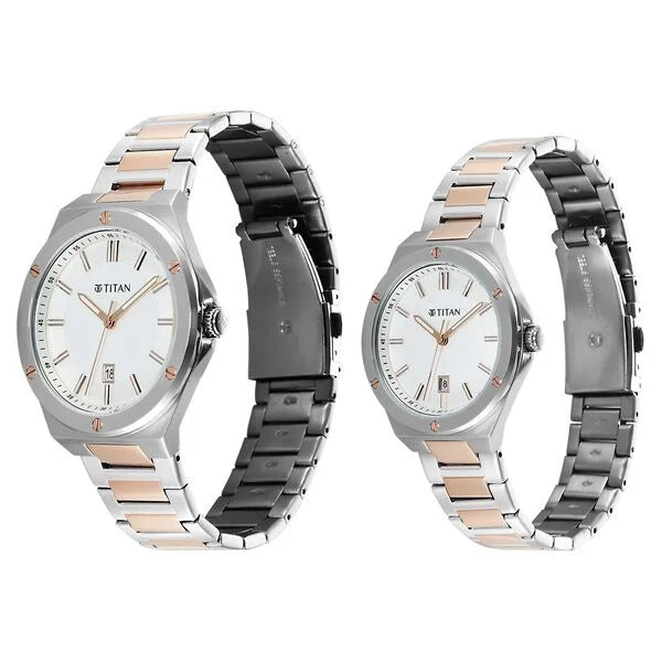 Titan Modern Bandhan Quartz Couples 47.5 mm 9401694216KM01