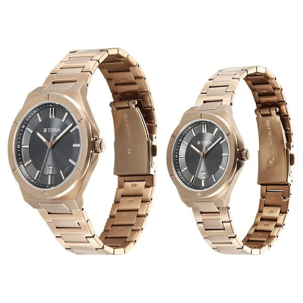 Titan Modern Bandhan Quartz Couples 47.5 mm 9401694216WM01