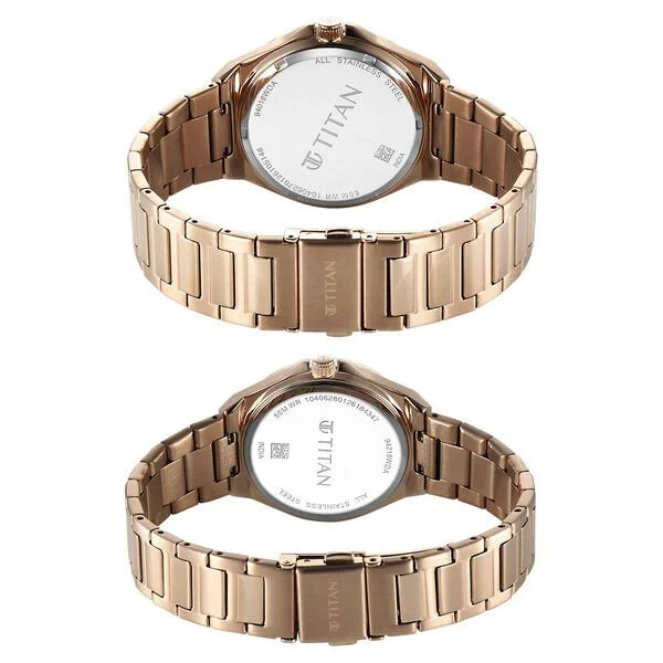 Titan Modern Bandhan Quartz Couples 47.5 mm 9401694216WM01
