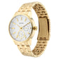 Titan Regalia Opulent White Dial Golden Stainless Steel Strap Watch NP9441YM01