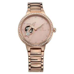 Titan Stellar by Titan Pink Dial Automatic Watch for Women NP95084WM01 (DH951) - KRISHNA WATCH COMPANY