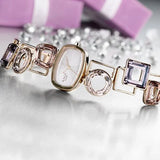 Titan Raga Facets Pink Dial Analog Stainless Steel Strap Watch for Women 95118wm02