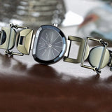 Titan Raga Facets Gun Dial Analog Stainless Steel Strap Watch for Women 95119QM01