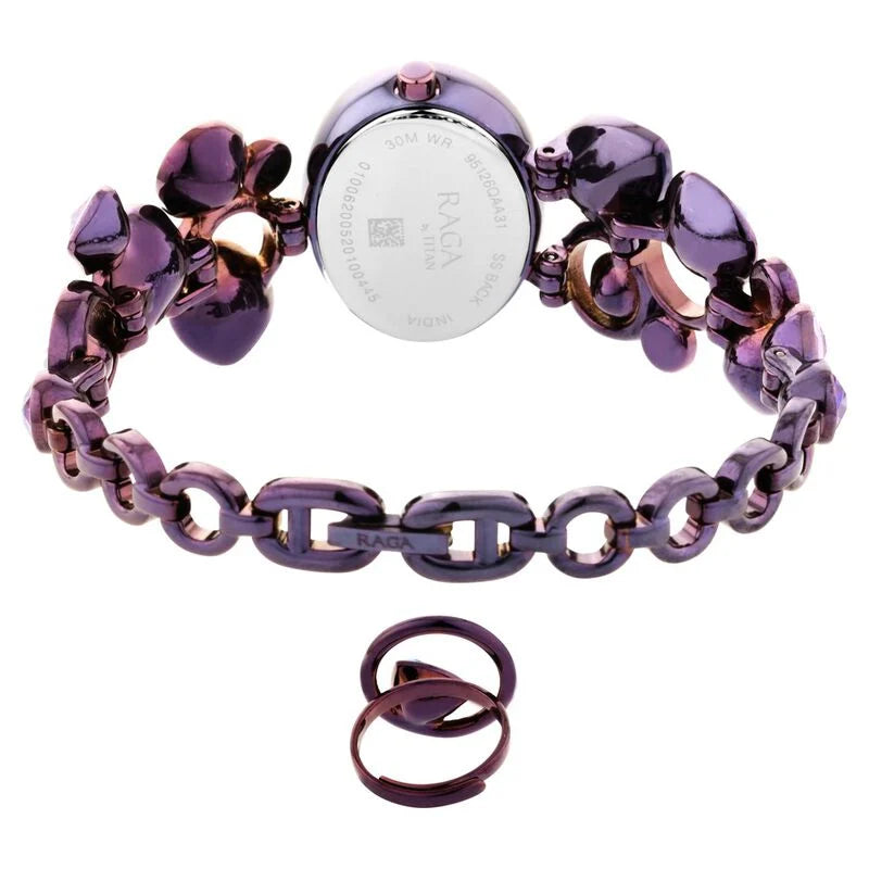 Titan Raga Moments Of Joy Mother of Pearl Dial Women Watch With Metal Strap 95126QM01F